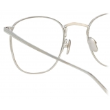 Linda Farrow - Occhiali da Vista Quadrati Simon in Oro Bianco - LFL479C7OPT - Linda Farrow Eyewear