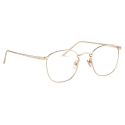 Linda Farrow - Occhiali da Vista Quadrati Simon in Oro Rosa - LFL479C8OPT - Linda Farrow Eyewear