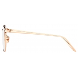 Linda Farrow - SImon Square Optical Glasses in Rose Gold - LFL479C8OPT - Linda Farrow Eyewear