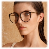 Linda Farrow - Kings Oversized Optical Glasses in Black - LFLC747C7OPT - Linda Farrow Eyewear