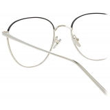 Linda Farrow - Occhiali da Vista Quadrati Raif in Oro Bianco - LFL819C25OPT - Linda Farrow Eyewear