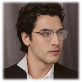 Linda Farrow - Raif Square Optical Glasses in White Gold - LFL819C25OPT - Linda Farrow Eyewear