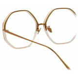 Linda Farrow - Alona Oversized Optical Glasses in Clear - LFLC901C12OPT - Linda Farrow Eyewear