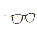 Linda Farrow - Linear Fuller A D-Frame Optical Glasses in Black - LF01AC1OPT - Linda Farrow Eyewear