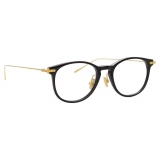 Linda Farrow - Occhiali da Vista Linear Fuller A D-Frame in Nero - LF01AC1OPT - Linda Farrow Eyewear