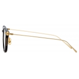 Linda Farrow - Occhiali da Vista Linear Fuller A D-Frame in Nero - LF01AC1OPT - Linda Farrow Eyewear