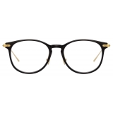 Linda Farrow - Linear Fuller D-Frame Optical Glasses in Black - LF01C1OPT - Linda Farrow Eyewear