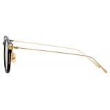 Linda Farrow - Occhiali da Vista Linear Fuller D-Frame in Nero - LF01C1OPT - Linda Farrow Eyewear