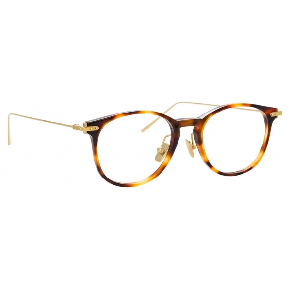 Linda Farrow - Occhiali da Vista Linear Fuller D-Frame in Tartaruga - LF01C7OPT - Linda Farrow Eyewear