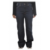 Dondup - High Waist Jeans with Wide Leg - Blue - Trousers - Luxury Exclusive Collection