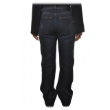 Dondup - Jeans Vita Alta con Gamba Larga - Blu - Pantalone - Luxury Exclusive Collection