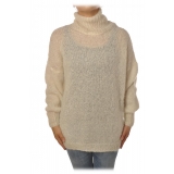 Dondup - Mohair Turtleneck Sweater - Cream - Knitwear - Luxury Exclusive Collection
