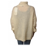 Dondup - Mohair Turtleneck Sweater - Cream - Knitwear - Luxury Exclusive Collection