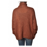 Dondup - Mohair Turtleneck Sweater - Brick - Knitwear - Luxury Exclusive Collection