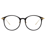 Linda Farrow - Linear Gray A Oval Optical Glasses in Black - LF02AC1OPT - Linda Farrow Eyewear