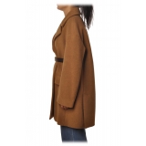 Dondup - Oversized Coat with Removable Belt - Camel - Jacket - Luxury Exclusive Collection