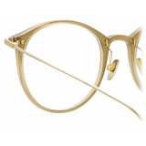 Linda Farrow - Linear Gray A Oval Optical Glasses in Khaki - LF02AC7OPT - Linda Farrow Eyewear