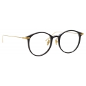 Linda Farrow - Occhiali da Vista Linear Gray Ovale in Nero - LF02C1OPT - Linda Farrow Eyewear