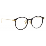 Linda Farrow - Linear Gray Oval Optical Glasses in Black - LF02C1OPT - Linda Farrow Eyewear