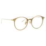 Linda Farrow - Linear Gray Oval Optical Glasses in Khaki - LF02C7OPT - Linda Farrow Eyewear