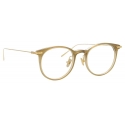 Linda Farrow - Linear Childs A D-Frame Optical Glasses in Khaki - LF03AC8OPT - Linda Farrow Eyewear