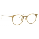 Linda Farrow - Linear Childs A D-Frame Optical Glasses in Khaki - LF03AC8OPT - Linda Farrow Eyewear