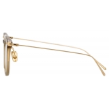 Linda Farrow - Linear Childs A D-Frame Optical Glasses in Khaki - LF03AC8OPT - Linda Farrow Eyewear