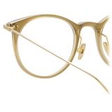 Linda Farrow - Linear Childs A D-Frame Optical Glasses in Khaki - LF03AC8OPT - Linda Farrow Eyewear