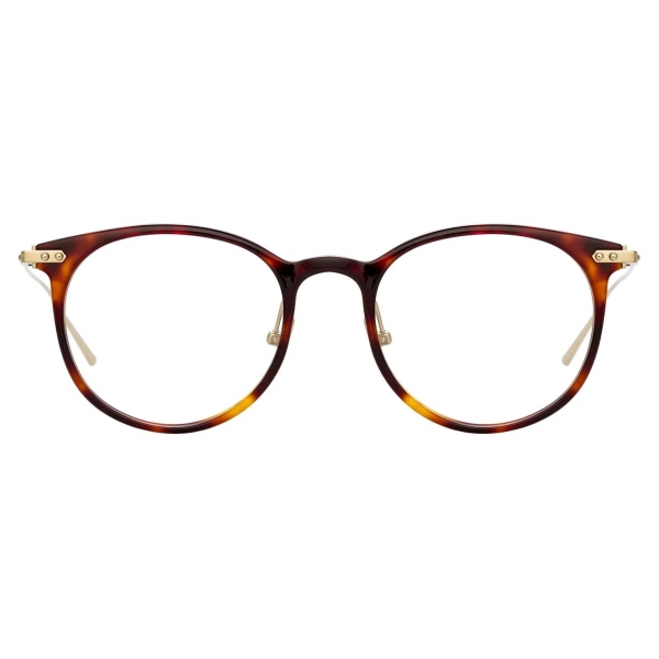 Linda Farrow - Linear Childs D-Frame Optical Glasses in Dark Tortoishell - LF03C3OPT - Linda Farrow Eyewear