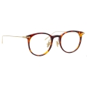 Linda Farrow - Occhiali da Vista Linear Childs D-Frame in Tartaruga Scuro - LF03C3OPT - Linda Farrow Eyewear