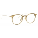 Linda Farrow - Occhiali da Vista Linear Childs D-Frame in Cachi - LF03C8OPT - Linda Farrow Eyewear