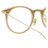 Linda Farrow - Linear Childs D-Frame Optical Glasses in Khaki - LF03C8OPT - Linda Farrow Eyewear