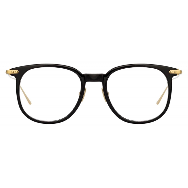 Linda Farrow - Linear Stern A Square Optical Glasses in Black - LF04AC1OPT - Linda Farrow Eyewear