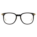 Linda Farrow - Linear Stern A Square Optical Glasses in Black - LF04AC1OPT - Linda Farrow Eyewear