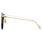 Linda Farrow - Linear Stern A Square Optical Glasses in Black - LF04AC1OPT - Linda Farrow Eyewear