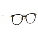 Linda Farrow - Linear Stern Square Optical Glasses in Black - LF04C1OPT - Linda Farrow Eyewear