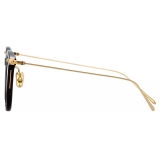 Linda Farrow - Occhiali da Vista Quadrati Linear Stern in Nero - LF04C1OPT - Linda Farrow Eyewear