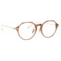 Linda Farrow - Linear Wren Angular Optical Glasses in Tobacco - LF05C5OPT - Linda Farrow Eyewear