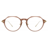 Linda Farrow - Linear Wren Angular Optical Glasses in Tobacco - LF05C5OPT - Linda Farrow Eyewear