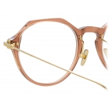 Linda Farrow - Linear Wren Angular Optical Glasses in Tobacco - LF05C5OPT - Linda Farrow Eyewear