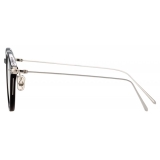 Linda Farrow - Linear Arris A Oval Optical Glasses in Black - LF06AC2OPT - Linda Farrow Eyewear