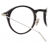 Linda Farrow - Linear Arris A Oval Optical Glasses in Black - LF06AC2OPT - Linda Farrow Eyewear