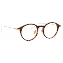 Linda Farrow - Linear Arris A Oval Optical Glasses in Tortoiseshell - LF06AC3OPT - Linda Farrow Eyewear