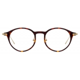 Linda Farrow - Linear Arris A Oval Optical Glasses in Tortoiseshell - LF06AC3OPT - Linda Farrow Eyewear