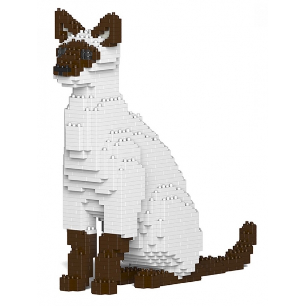 Jekca - Siamese Cat 01S-M01 - Lego - Sculpture - Construction - 4D - Brick Animals - Toys