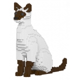 Jekca - Siamese Cat 01S-M01 - Lego - Scultura - Costruzione - 4D - Animali di Mattoncini - Toys