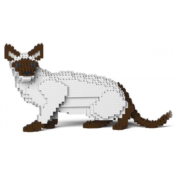 Jekca - Siamese Cat 02S-M01 - Lego - Sculpture - Construction - 4D - Brick Animals - Toys