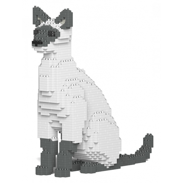 Jekca - Siamese Cat 01S-M02 - Lego - Sculpture - Construction - 4D - Brick Animals - Toys