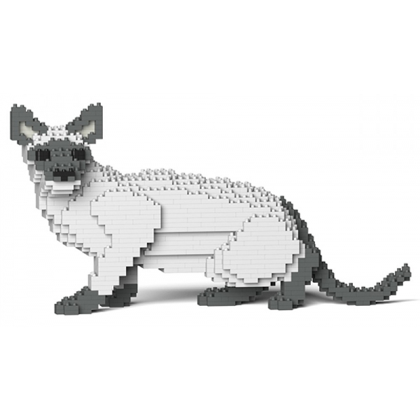 Jekca - Siamese Cat 02S-M02 - Lego - Sculpture - Construction - 4D - Brick Animals - Toys