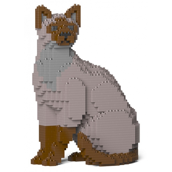 Jekca - Tonkinese Cat 01S-M01 - Lego - Sculpture - Construction - 4D - Brick Animals - Toys